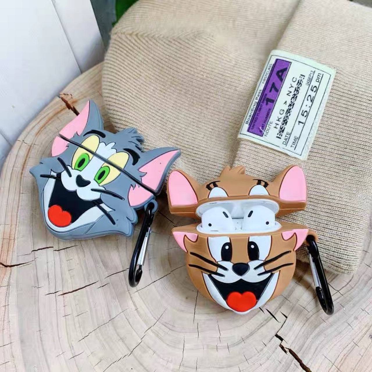 Tom & Jerry Cartoon Character Cat and Mouse Geek Popular TV Show 3d Inspired Cool AirPods Case Cover – Premium Silicone Protection Gift For him/Gift For her AirPods 1/2/3/4 & AirPods Pro – Stylish, Durable & Shockproof