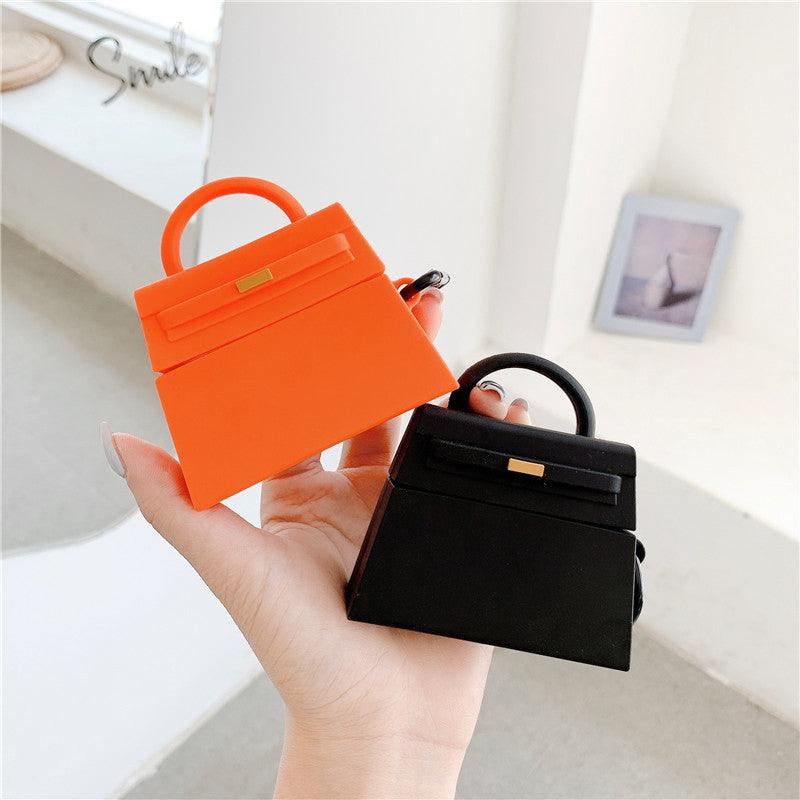 Fashion Stylish Designer Handbag Inspired for Ladies AirPods Case Cover – Premium Silicone Protection for AirPods 1/2/3/4 & AirPods Pro – Stylish, Durable & Shockproof