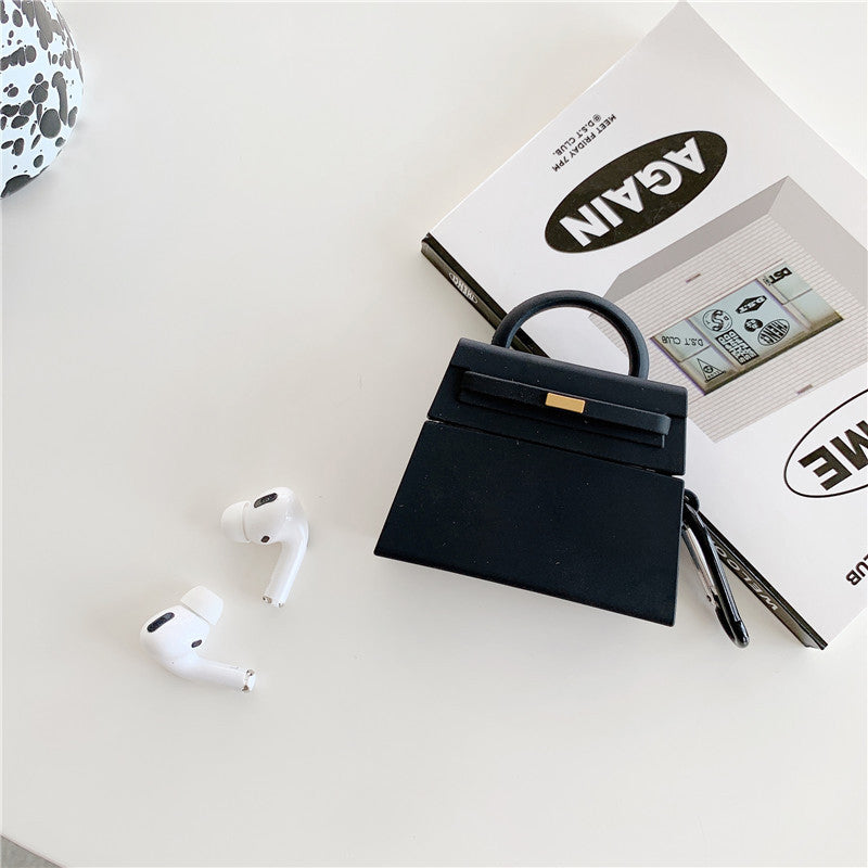 Fashion Stylish Designer Handbag Inspired for Ladies AirPods Case Cover – Premium Silicone Protection for AirPods 1/2/3/4 & AirPods Pro – Stylish, Durable & Shockproof