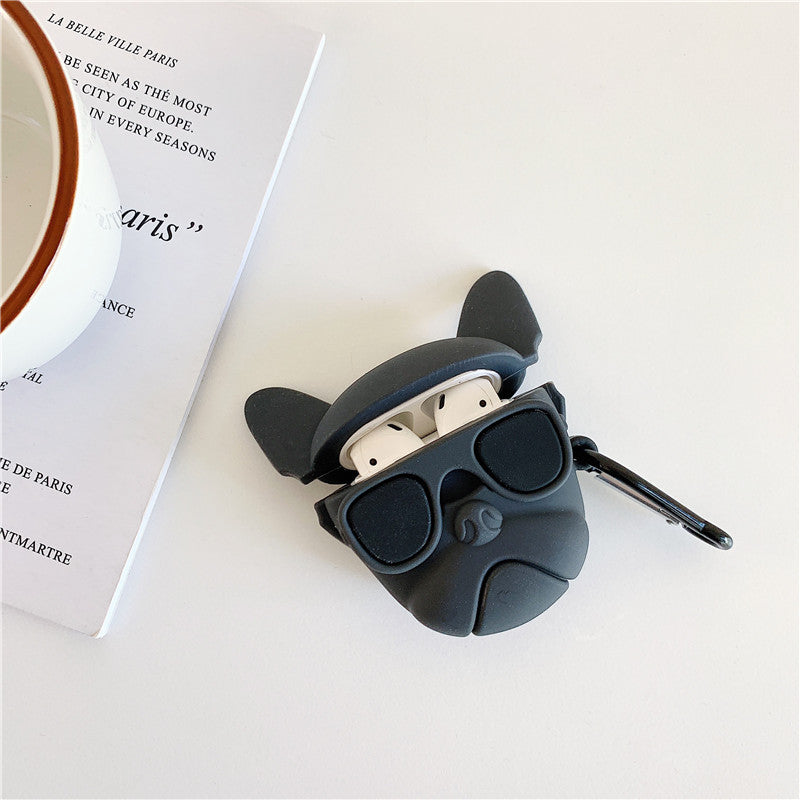 Pet Bulldog Inspired AirPods Case Cover – Premium Silicone Protection for AirPods 1/2/3/4 & AirPods Pro – Stylish, Durable & Shockproof