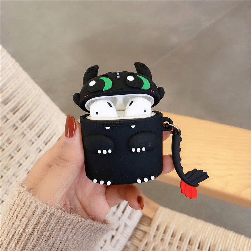 Dragon Cartoon Inspired AirPods Case Cover – Premium Silicone Protection for AirPods 1/2/3/4 & AirPods Pro – Stylish, Durable & Shockproof