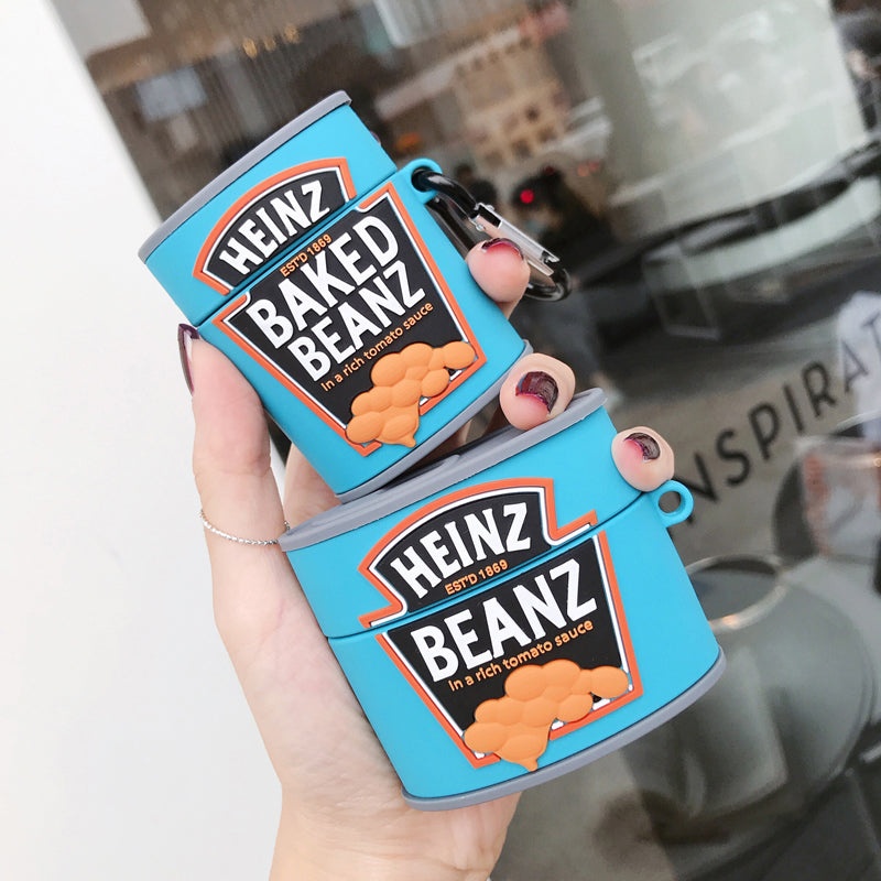 Baked Beans Tin Inspired AirPods Case Cover – Premium Silicone Protection for AirPods 1/2/3/4 & AirPods Pro – Stylish, Durable & Shockproof