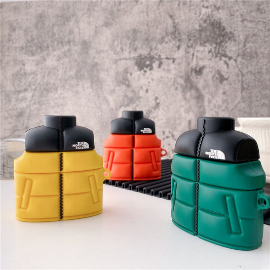 Designer Jacket AirPods Case Cover – Premium Silicone Protection for AirPods 1/2/3/4 & AirPods Pro – Stylish, Durable & Shockproof