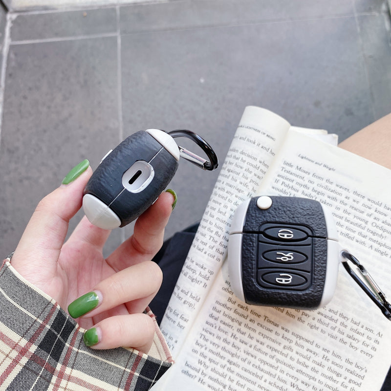 Car Key Fob Motor Vehicle Inspired AirPods Case Cover – Premium Silicone Protection for AirPods 1/2/3/4 & AirPods Pro – Stylish, Durable & Shockproof