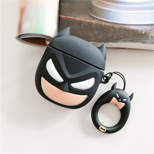 Superhero Inspired Bat Character AirPods Case Cover – Premium Silicone Protection for AirPods 1/2/3/4 & AirPods Pro – Stylish, Durable & Shockproof
