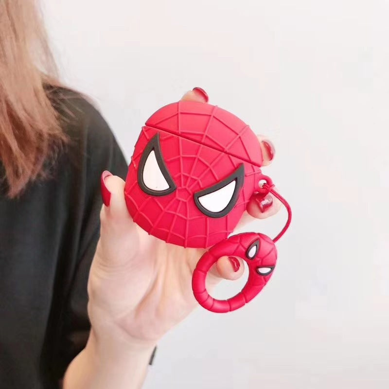 Superhero Inspired Spiderman Character Airpods Case Cover compatible for gen 2/3/4 & Pro