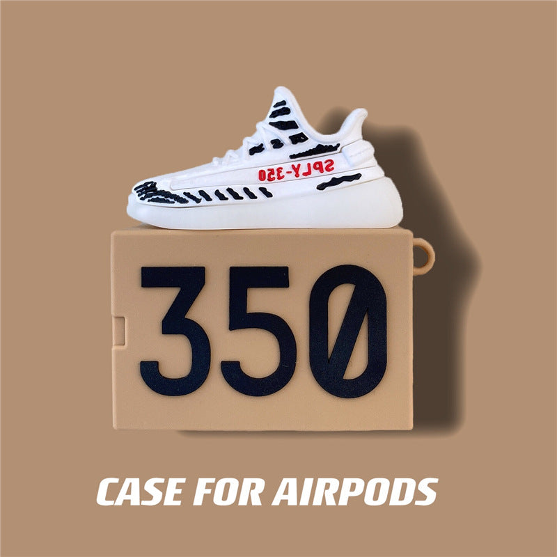 YZY 350 Protective Sneaker Shoebox AirPods Case Cover – Premium Silicone Protection for AirPods 1/2/3/4 & AirPods Pro – Stylish, Durable & Shockproof