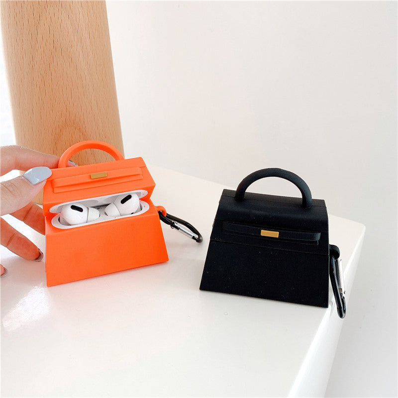 Fashion Stylish Designer Handbag Inspired for Ladies AirPods Case Cover – Premium Silicone Protection for AirPods 1/2/3/4 & AirPods Pro – Stylish, Durable & Shockproof