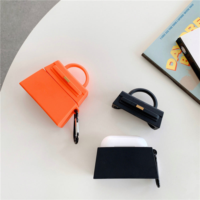 Fashion Stylish Designer Handbag Inspired for Ladies AirPods Case Cover – Premium Silicone Protection for AirPods 1/2/3/4 & AirPods Pro – Stylish, Durable & Shockproof