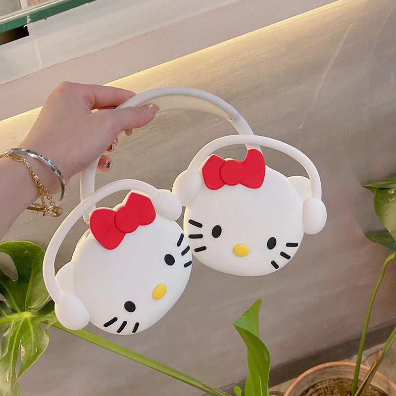 Cartoon 3D Inspired Hello Kitty Cute Protective Case for Apple Airpods Max Headphones Cover Anti-scratch Earphone