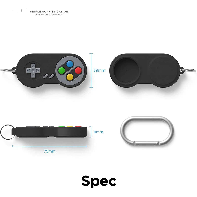 Premium Games Console Controller Tech Geek inspired Silcione  Apple AirTag Case Holder – Stylish, Durable, and Secure Protection for Your AirTag