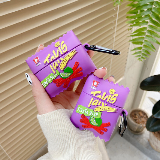 Spicy Crisps Snacks Novelty Inspired AirPods Case Cover – Premium Silicone Protection for AirPods 1/2/3/4 & AirPods Pro – Stylish, Durable & Shockproof