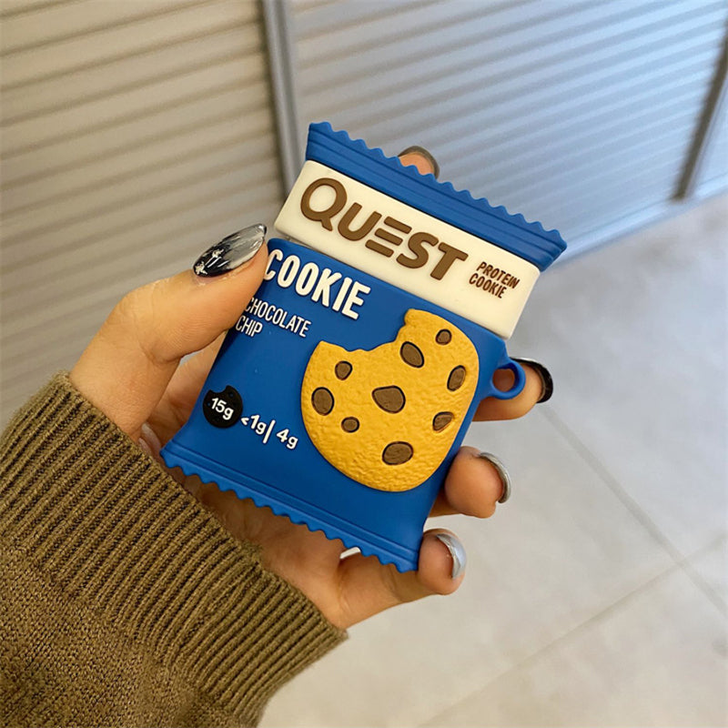 Cookie Chocolate Chip Snacks Inspired IAirPods Case Cover – Premium Silicone Protection for AirPods 1/2/3/4 & AirPods Pro – Stylish, Durable & Shockproof