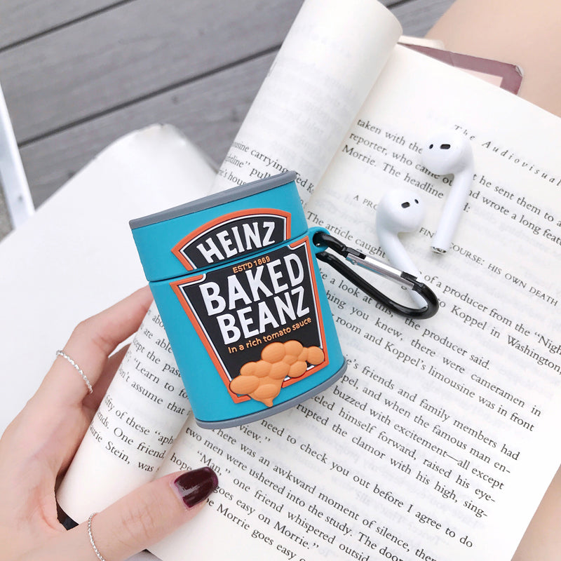 Baked Beans Tin Inspired AirPods Case Cover – Premium Silicone Protection for AirPods 1/2/3/4 & AirPods Pro – Stylish, Durable & Shockproof